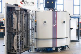 Arzuffi designs, manufactures and supplies thin film deposition systems across the globe. Our equipment has been operating in a variety of sectors such as automotive, lighting, cosmetics and pharmaceutical packaging, household appliances, glassware and spirits and many others. A true hallmark of high performance, excellent quality of coating and reliability.